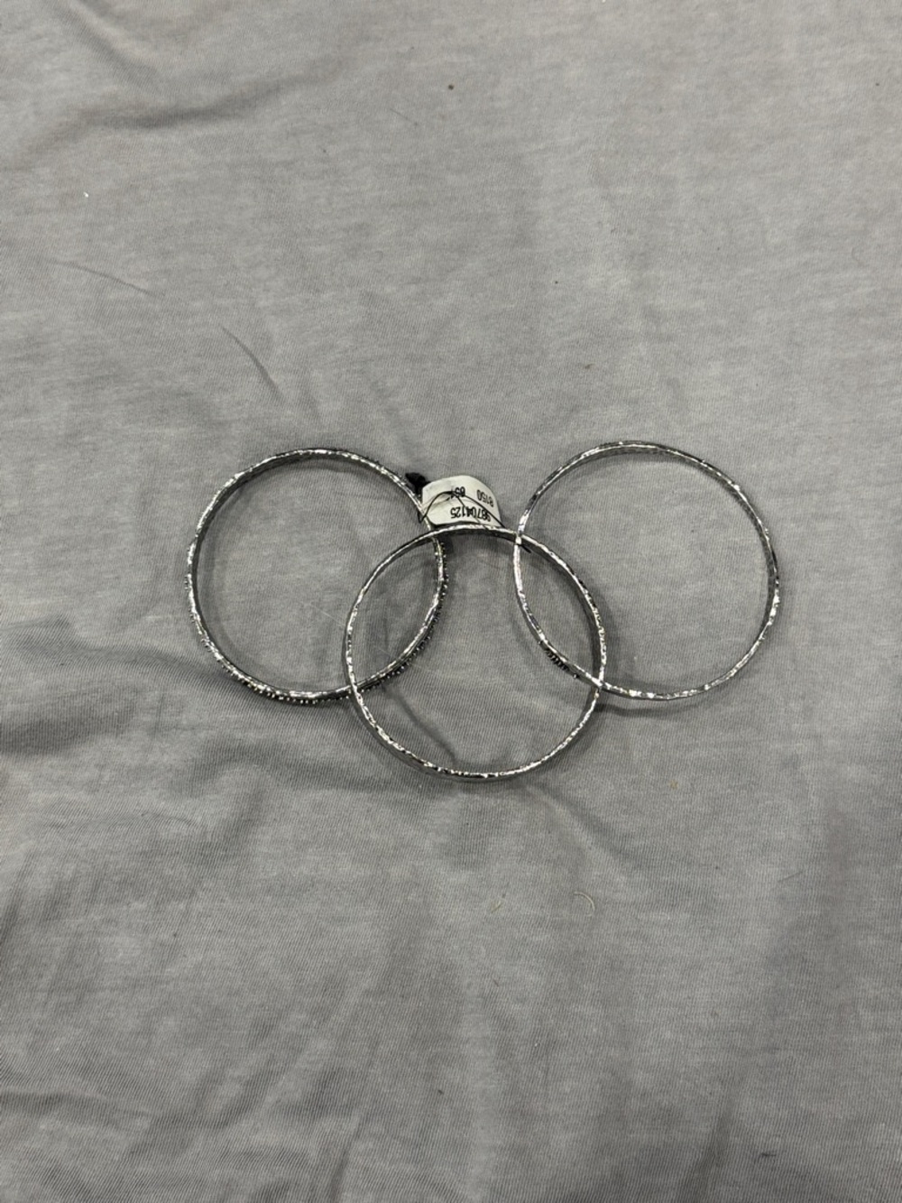 Silver-Tone Textured Bangle Set - Women Jewelry